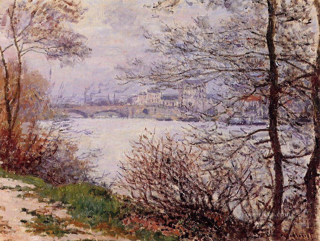 The Banks of the Seine Ile de la GrandeJatte Claude Monet Oil Paintings